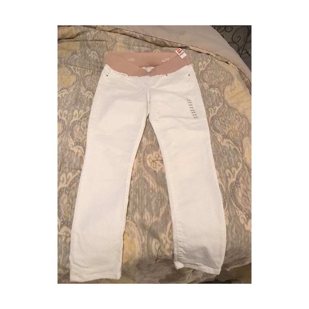 NWT GAP white Maternity jeans size 12